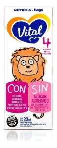 Miniatura 2 de 3 de Leche de fórmula líquida Vital 4 (a partir de los 2 años) - Brick de 200 mL
