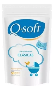 Miniatura 1 de 1 de Toallitas Humedas Qsoft Clasicas Hipoalergenicas X 50u