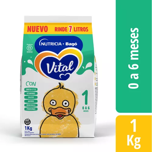 Imagen 4 de 4 de Leche en polvo Vital 1 (0 a 6 meses) - Pouch de 1 kg