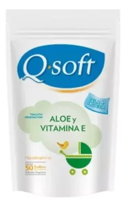 Miniatura 1 de 1 de Toallitas Humedas Q Soft Aloe Vera X 50 Unid