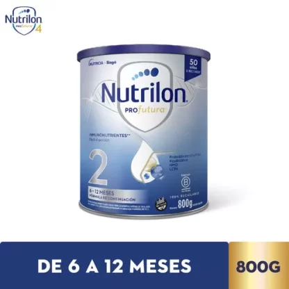 Imagen 1 de 3 de Leche en polvo Nutrilon Profutura 2 en lata de 1 de 800g - 6  a 12 meses