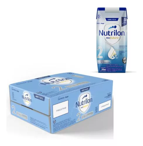 Imagen 2 de 4 de Leche de fórmula líquida Nutrilon 2 Profutura (6 a 12 meses) x 24 bricks de 200ml