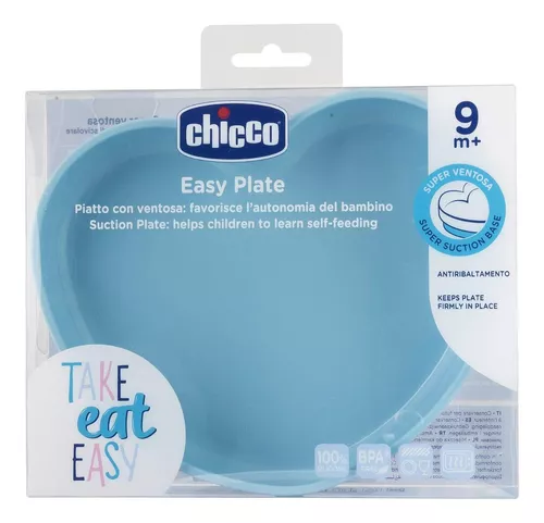 Imagen 4 de 4 de Plato De Silicona Bebé Chicco Con Sopapa Adherente Easy Plate