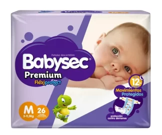 Imagen 1 de Pañales Babysec Premium Tri Pack M