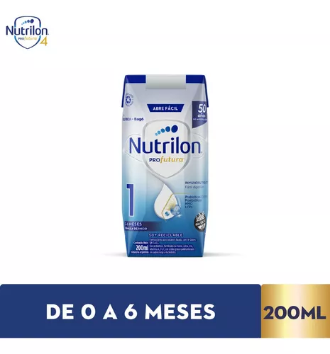 Imagen 2 de 5 de Leche de fórmula líquida Nutrilon 1 Profutura (0 a 6 meses) x 24 bricks de 200ml