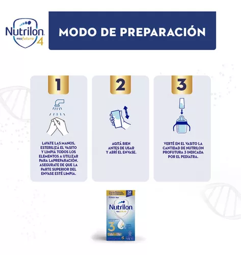 Imagen 3 de 3 de Leche de fórmula líquida Nutrilon Profutura 3 en brick de 1 litro