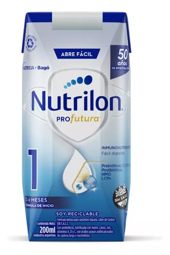 Imagen 5 de 5 de Leche de fórmula líquida Nutrilon 1 Profutura (0 a 6 meses) x 24 bricks de 200ml