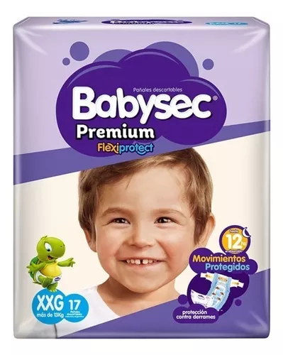 Imagen 1 de 2 de Pañales Babysec Premium Tanga XXG x 17 unidades