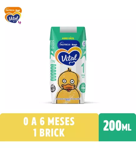 Imagen 1 de 4 de Leche de fórmula líquida Vital 1 (0 a 6 meses) - Brick de 200 mL