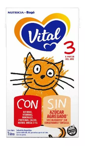 Imagen 4 de 5 de Leche de fórmula líquida Vital 3 - Brick 1 litro