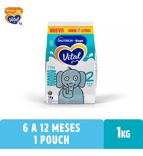 Imagen 1 de 5 de Leche en polvo Vital 2 (6 a 12 meses) - Pouch de 1 kg