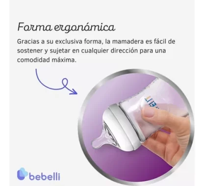 Imagen 7 de 7 de Set Mamadera Avent 125ml Natural + Chupete Night Time 0-6 Meses x2