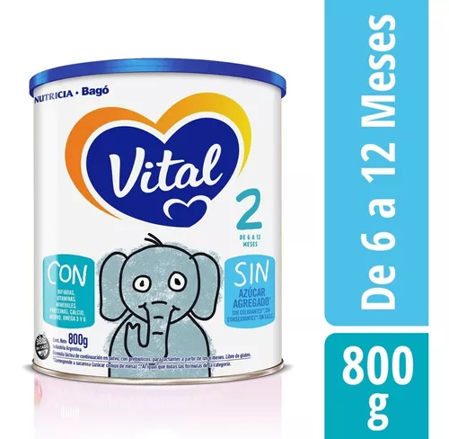 Imagen 5 de 5 de Leche en polvo Vital 2 (6 a 12 meses) - Lata 800g