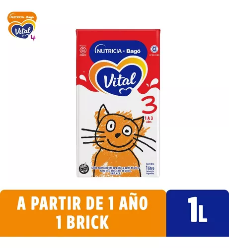 Imagen 1 de 5 de Leche de fórmula líquida Vital 3 - Brick 1 litro