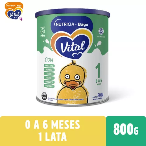 Imagen 1 de 6 de Leche en polvo Vital 1 (0 a 6 meses) - Lata de 800g 