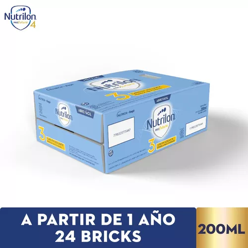 Imagen 1 de 3 de Leche de fórmula líquida Nutrilon 3 Profutura (a partir del año) x 24 bricks de 200ml