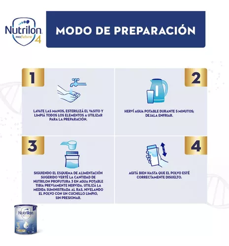 Imagen 3 de 3 de Leche de fórmula líquida Nutrilon 3 Profutura (a partir del año) x 24 bricks de 200ml