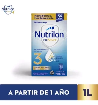 Imagen 1 de Leche de fórmula líquida sin TACC Nutricia Bagó Nutrilon Profutura 3 sabor neutro en brick de 1 de 1kg - 12 meses a 2 años