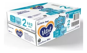 Miniatura 2 de 6 de Leche de fórmula líquida Vital 2 (6 a 12 meses) x 24 bricks de 200 ml