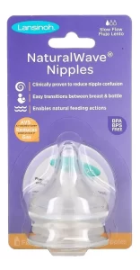 Miniatura 2 de 9 de Tetinas Natural Wave X2 Flujo Lento Silicona