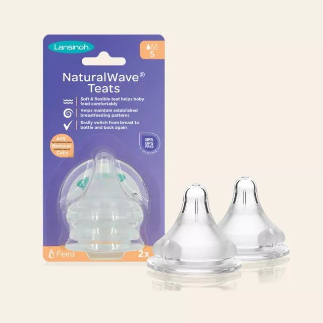 Imagen 1 de 9 de Tetinas Natural Wave X2 Flujo Lento Silicona