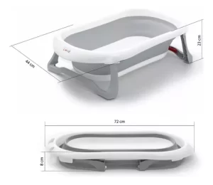 Miniatura 3 de 4 de Bañera Bebe Plegable + Asiento Soporte Reductor + Termometro