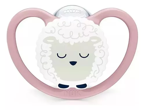 Imagen 2 de 4 de Set 2 Chupetes Nuk Space Night Luminoso Talle 1 (0 a 6 meses)