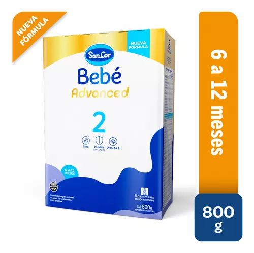 Imagen 1 de 3 de Leche en polvo Sancor Bebé Advanced 2 (Caja x 800gs)