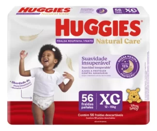 Imagen 1 de Pañales Huggies Natural Care Pants Talle Xg 56 Hasta 15kg