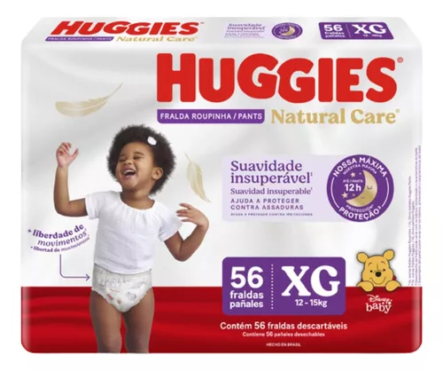 Imagen 1 de 1 de Pañales Huggies Natural Care Pants XG x 56 unidades