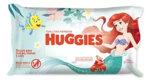 Miniatura 1 de 3 de Toallitas Húmedas 4 en 1 Huggies Versión La Sirenita x 80 unidades