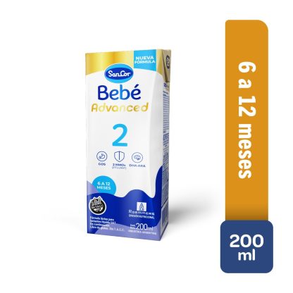 Imagen 1 de 1 de Leche Liquida Sancor Bebe Advanced 2 Brick x 200mL