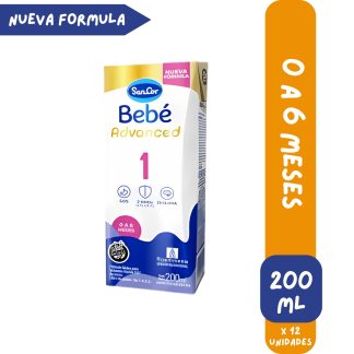 Leche Liquida Sancor Bebe Advanced 1 X200ml Pack 12 Unidades