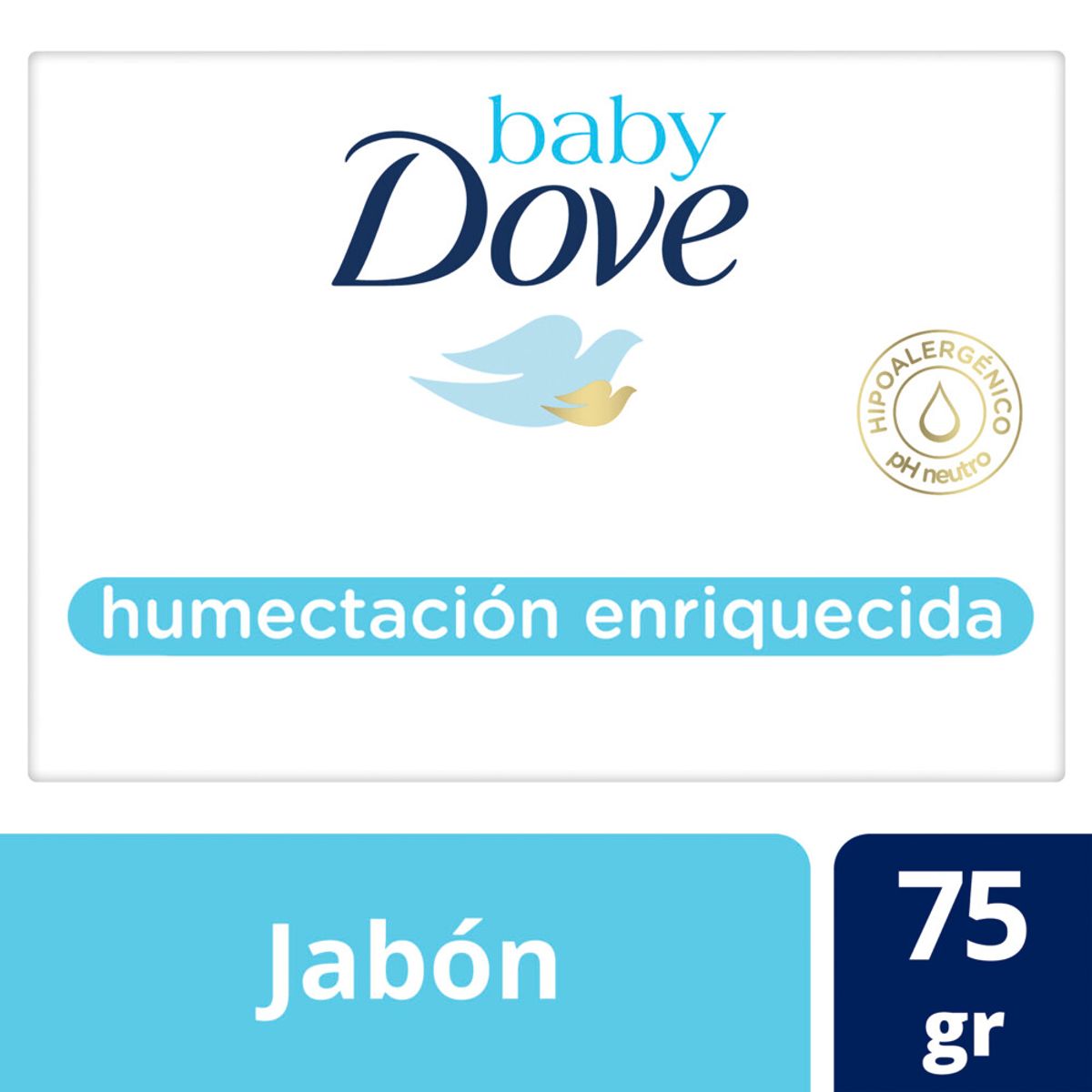 Imagen 1 de 5 de Jabón Para Bebe Dove Baby Humectación Enriquecida 75g