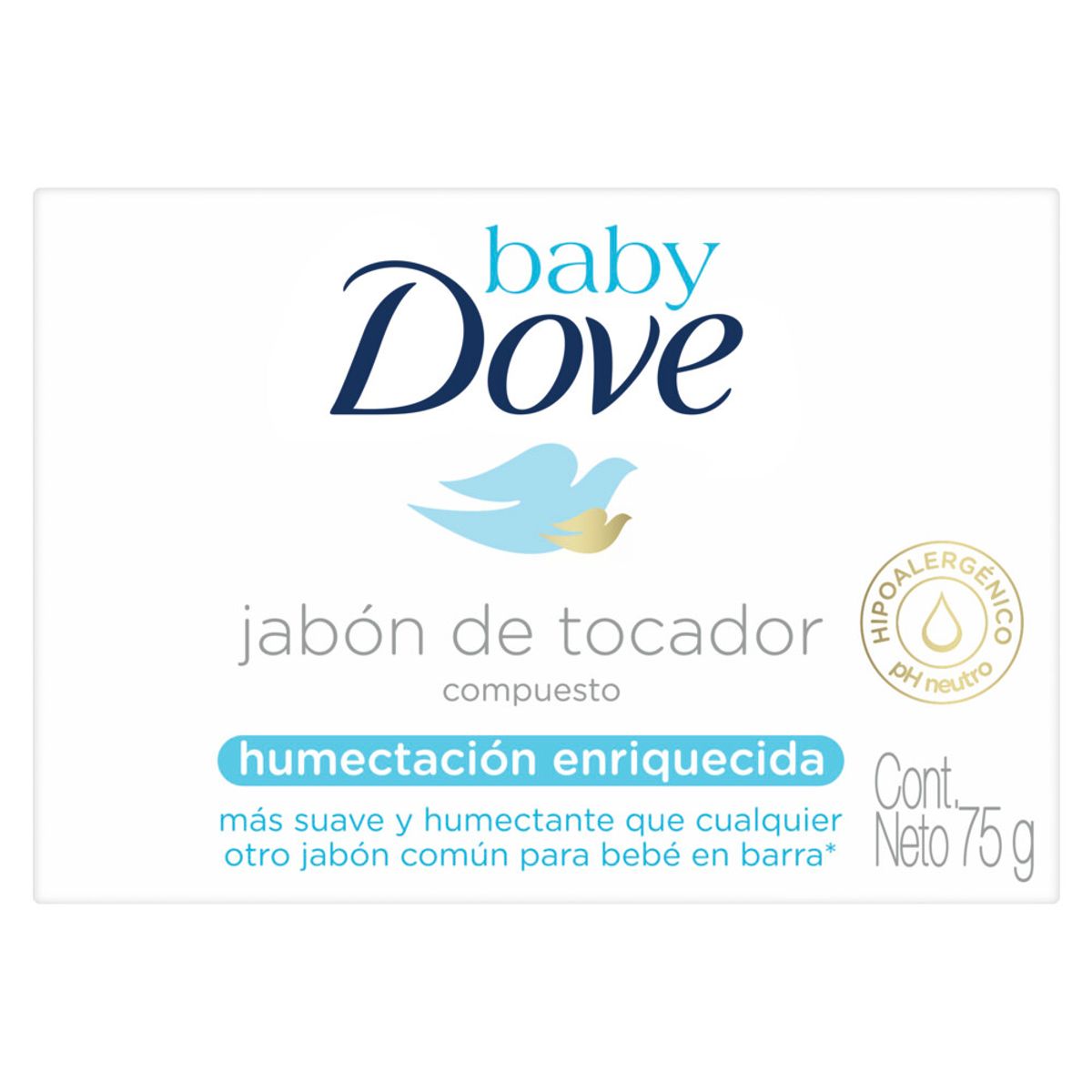 Imagen 2 de 5 de Jabón Para Bebe Dove Baby Humectación Enriquecida 75g