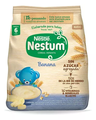 Imagen 2 de 2 de Cereal Infantil Nestlé® Nestum Banana x 225 gr