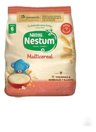 Imagen 1 de Nestle Nestum Multicereal En Polvo 225g 14vit+minerales+lact