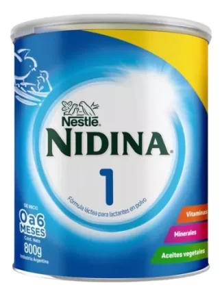 Imagen 1 de Leche De Fórmula En Polvo Nestlé Nidina 1 800g Sabor Tradicional