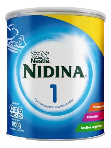 Imagen 1 de 2 de Leche en polvo Nestlé® Nidina 1 (Lata x 800 grs) Sabor tradicional