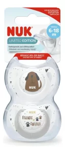 Miniatura 1 de 1 de Set 2 Chupetes Nuk de silicona Cat Dog Edición limitada (6 a 18 meses)