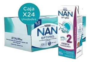 Miniatura 1 de 3 de Leche de fórmula líquida NAN Optipro 2 (24 bricks x 190mL)