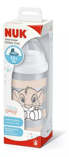 Imagen 1 de Vaso Nuk Antiderrame Kiddy Cup Disney Rey Leon 300ml Color Blanco