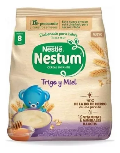 Imagen 1 de 2 de Cereal Infantil Nestlé® Nestum Trigo y Miel x 225 gr