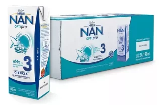 Imagen 1 de Leche Liquida Infantil Nestle Nan Optipro 3 Brick 190ml X24u