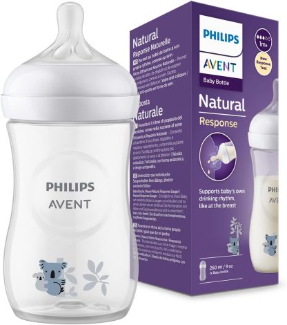 Imagen 1 de 3 de Mamadera Avent Natural Response 260 mL Koala