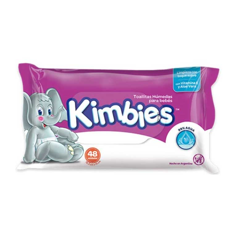 Imagen 2 de 2 de Kimbies Toallitas Húmedas Para Bebés X 48 Unidades