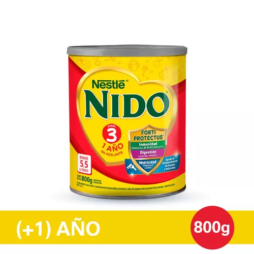 Imagen 2 de 2 de Leche en Polvo Nido 3 Nestlé® Lata x 800gr