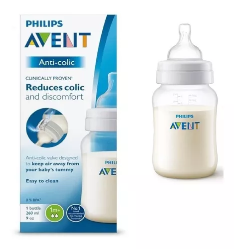 Imagen 8 de 8 de Mamadera Philips Avent Anticolic Refresh Transparente 260mL