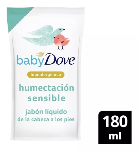 Imagen 2 de 5 de Repuesto Jabón Líquido Baby Dove Humectación Sensible 180 mL