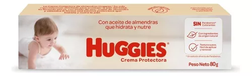 Imagen 2 de 6 de Crema protectora Huggies con aceite de almendras 80g